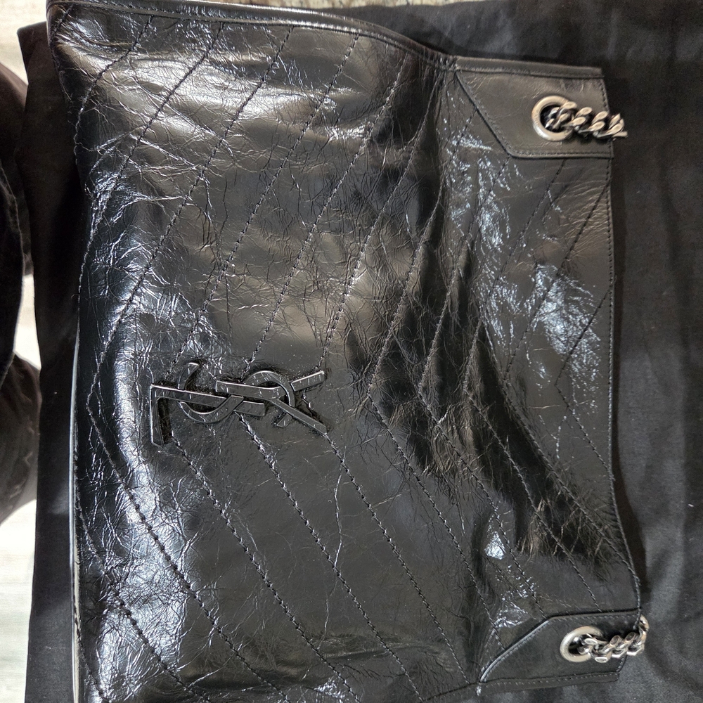 Yves Saint Laurent Black Quilted Leather Shoulder Bag